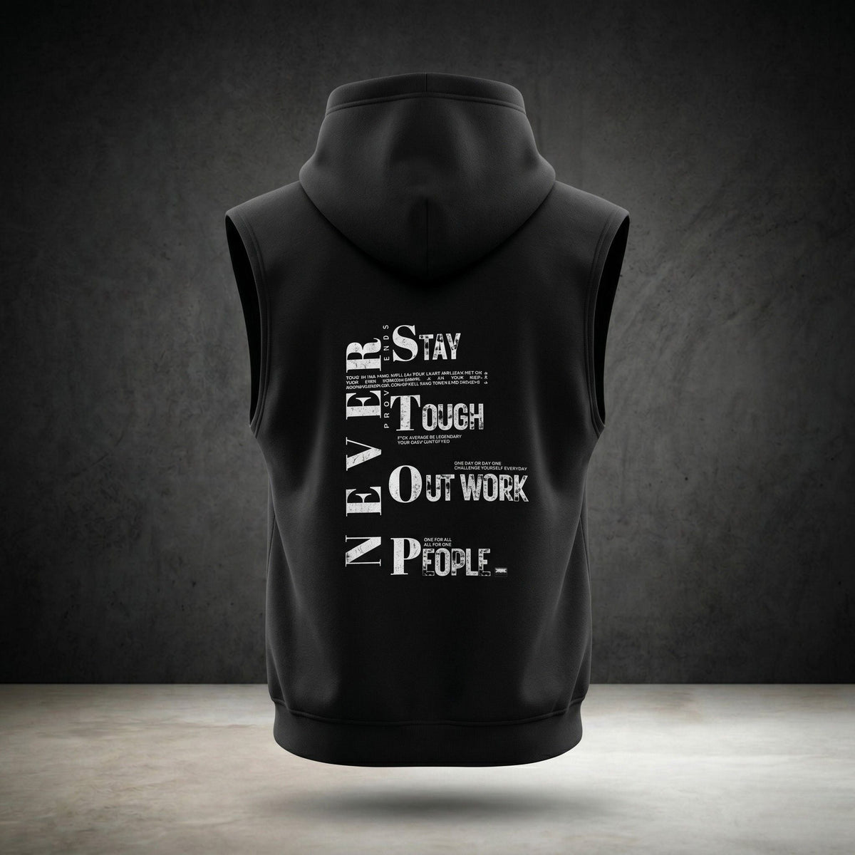 RELENTLESS NEVER STOP SLEEVELESS HOODIE